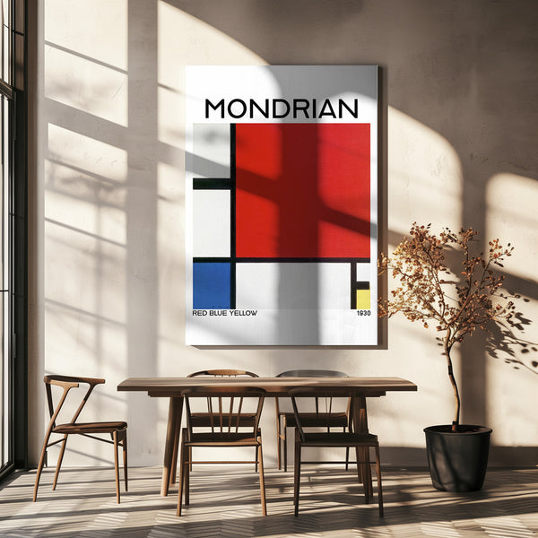 Mondrian Red Blue Yellow