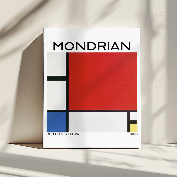 Mondrian Red Blue Yellow
