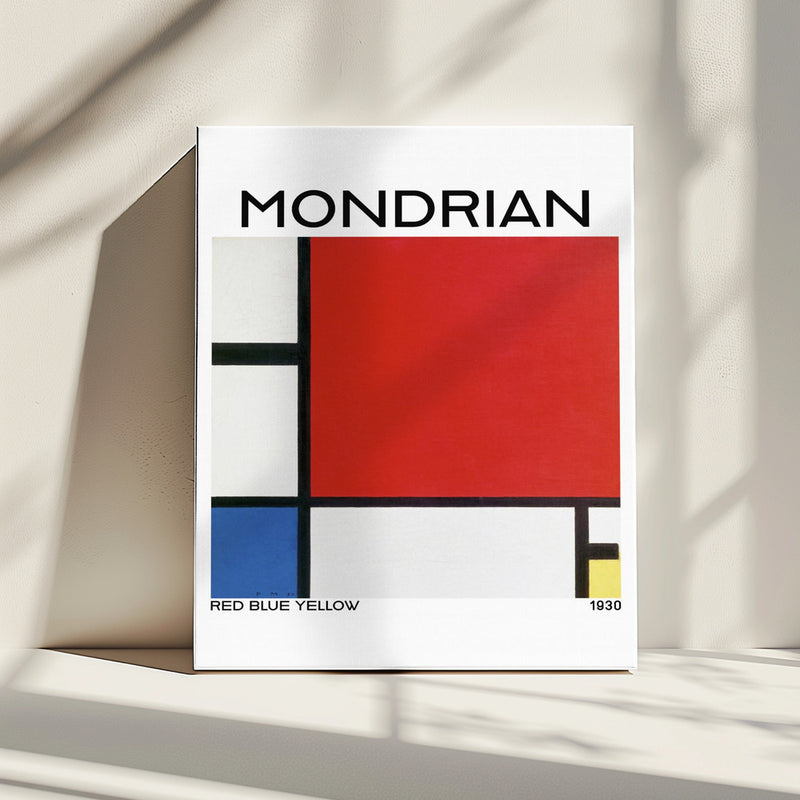 Mondrian Red Blue Yellow