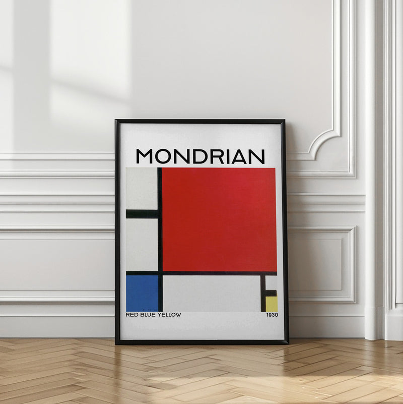 Mondrian Red Blue Yellow