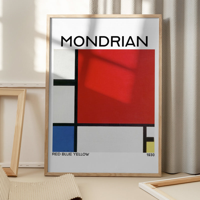 Mondrian Red Blue Yellow